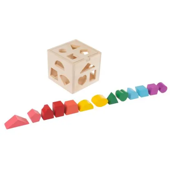 Toy Time Classic Toddler Wooden Shape Sorter {6}
