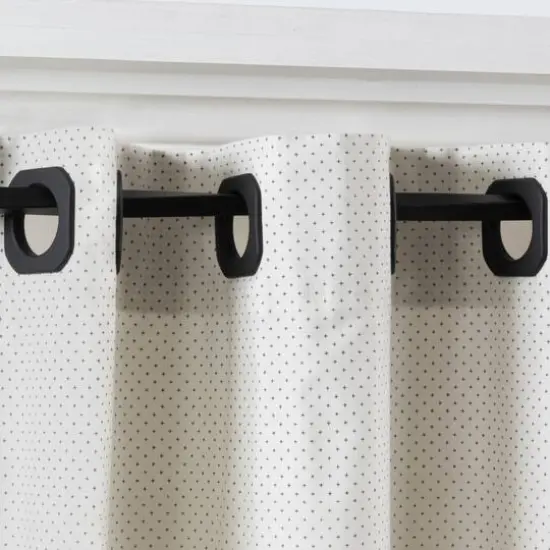 Dritz&reg; Home Matte Black 1.562" Square Curtain Grommets, 8ct. {7}