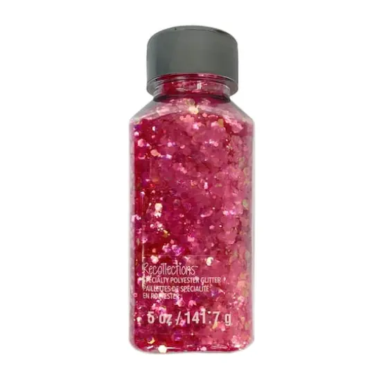Glitzy Mix Specialty Polyester Glitter by Recollections&trade;Fuchsia {1}