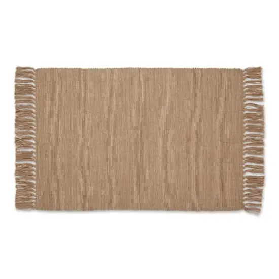 DII&reg; 2-Tone Ribbed Rug, 2ft. x 3ft. Stone/Off White {1}