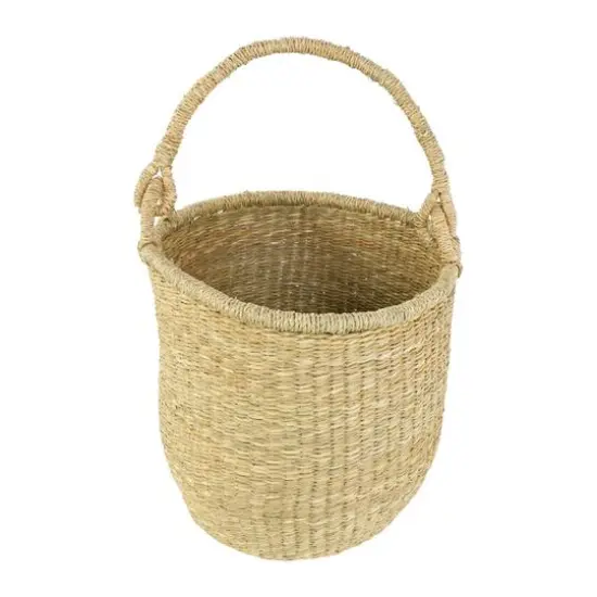 Hello Honey&reg; Handwoven Seagrass Baskets with Handles Set {4}
