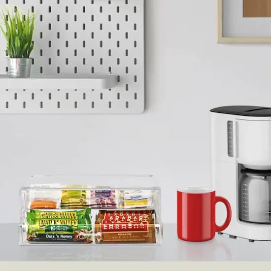 Sorbus Acrylic Cosmetic Organizer with 2 Rectangular Drawers {4}