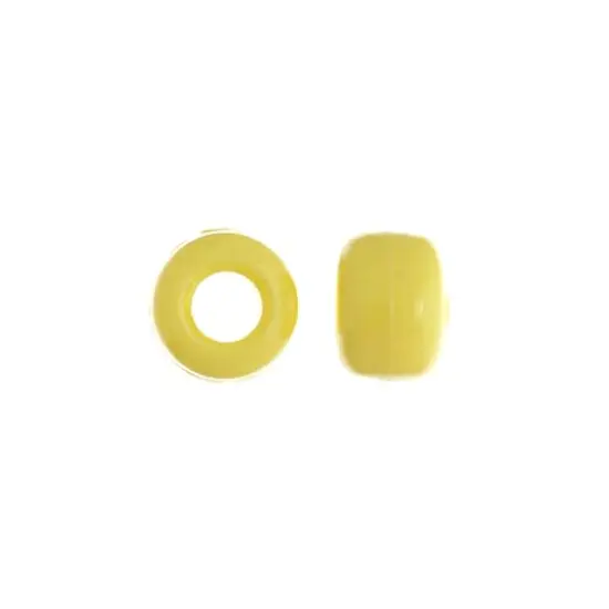 John Bead 9mm Opaque Plastic Pony Beads, 1,000ct. Yellow {4}