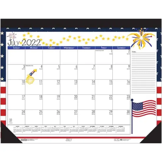 House of Doolittle 12-Month Seasonal Holiday Depictions Monthly Academic Deskpad Calendar {1}