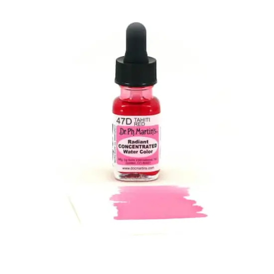 Dr. Ph. Martin's&reg; Radiant Concentrated Watercolor, 0.5oz. 47D Tahiti Red {4}