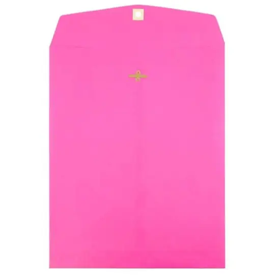 JAM Paper 10" x 13" Colored Open End Catalog Envelopes, 25ct. Hot Pink {1}