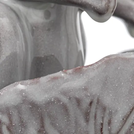 Hello Honey&reg; 8" White Stoneware Rabbit Figurine with Flower Shaped Bowl {9}