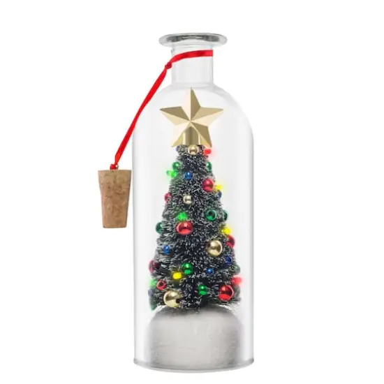 8" Christmas Message In A Bottle {3}