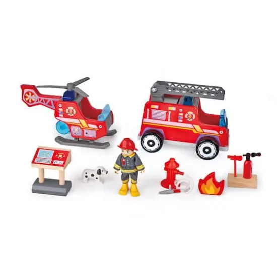 Hape Wood City Fire Station Playset {6}