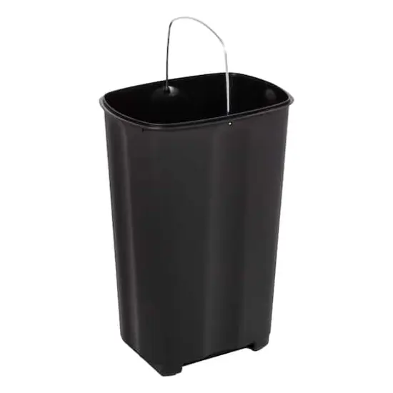 40L Tall Slim Stainless Steel Step Trash Can With Lid {5}