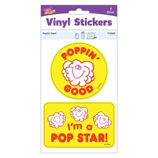 TREND Enterprises&reg; Poppin' Good Vinyl Stickers, 2 Per Pack, 6 Packs {4}