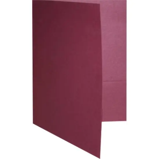 JAM Paper 9.5" x 11.5" 2-Pocket Linen Folders, 6ct. Burgundy {1}