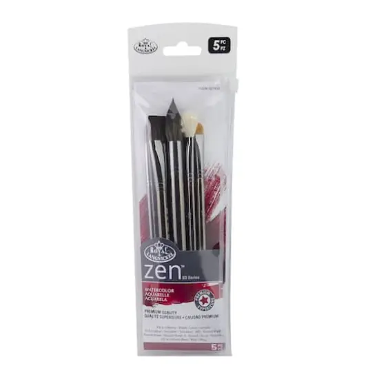 Zen&trade; Series 83 Watercolor Round 5 Piece Brush Set {3}