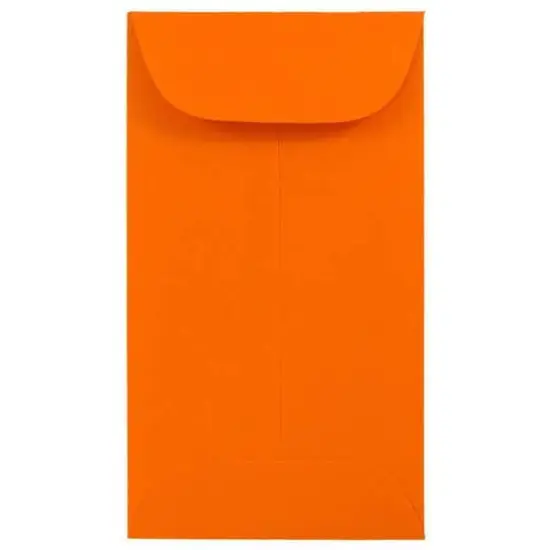 JAM Paper #5.5 Coin Colored Business Envelopes, 50ct. Orange {1}