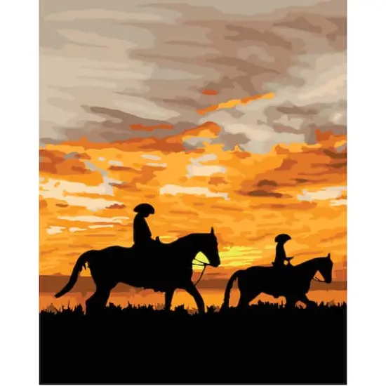 8" x 10" Cowboy Paint-by-Number Kit by Artist'st Loft&reg; {1}