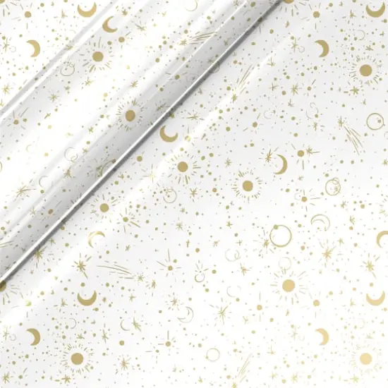 Siser&reg; EasyPatterns&reg; Plus Starfield Heat Transfer Vinyl White/Gold {1}