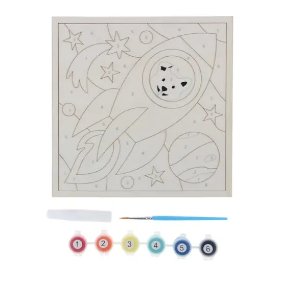 Space Wood Paint-by-Number Puzzle Kit by Creatology&trade; {1}