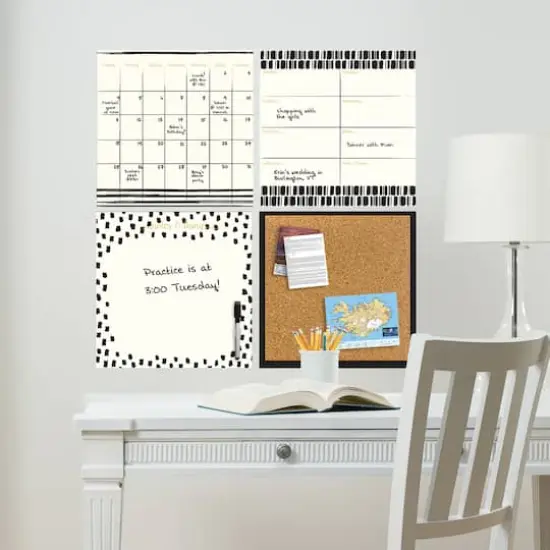 WallPops Luxe Dry Erase Calendar & Corkboard Set {3}