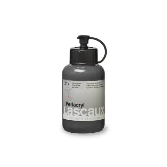 Lascaux Pearlacryl Paint, 85mL 214 Pearl Black {4}