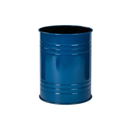 Glitzhome&reg; Metal Storage Accent Table with Solid Wood Lid Set Navy Blue {8}