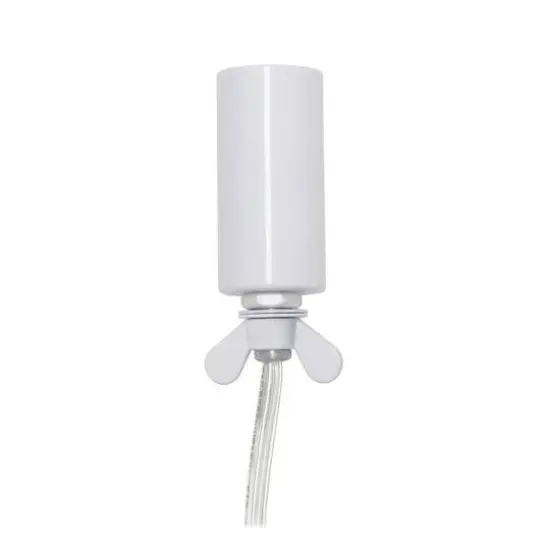 Lalia Home 10" Medium Metal Crystal Round Orb Table Lamp White {7}