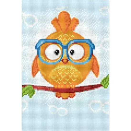 Wizardi Owl Leo Diamond Painting Kit {1}
