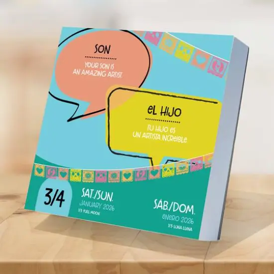 2026 Spanish Words Daily Desktop Calendar {4}