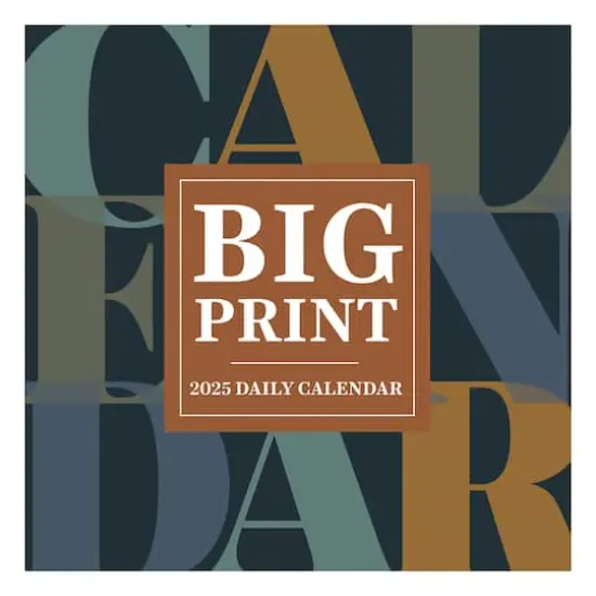 TF Publishing 2025 Big Print Daily Desktop Calendar {1}
