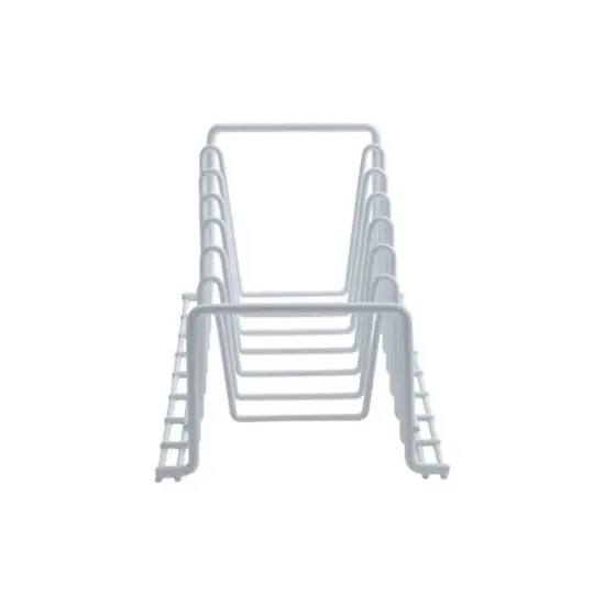 Organize It All White Deluxe Lid & Plates Organizer {8}