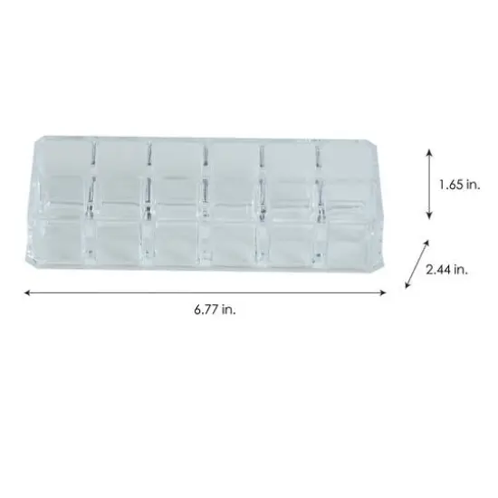 Simplify 7" Cosmetic & Lipstick 12 Compartment Holder {4}