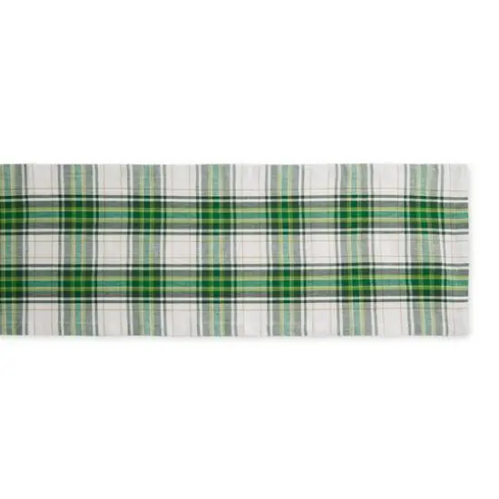 DII&reg; 108" St. Paddy Plaid Table Runner {3}