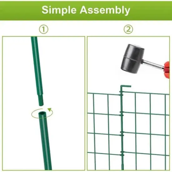 NEX&trade; Green Rustproof Folding Metal Fencing, 10ct. {3}