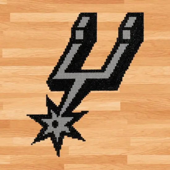 Camelot® Dots Intermediate NBA San Antonio Spurs Diamond Painting Kit {1}