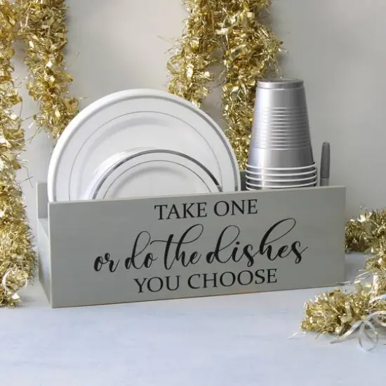 Elegant Designs 15.75" Kitchen Organizer Gray Wash {4}