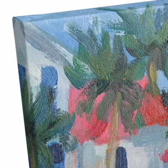 Beach Town 20" x 16" Canvas Wall Art {6}