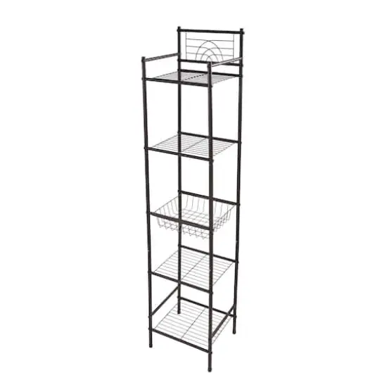 Bath Bliss Oil-Rubbed Bronze 5-Tier Storage Shelf {1}
