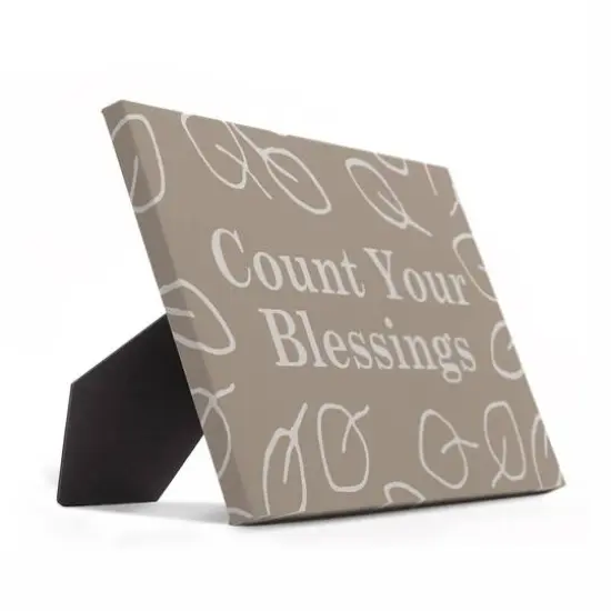 Count Blessings Tabletop Canvas {3}