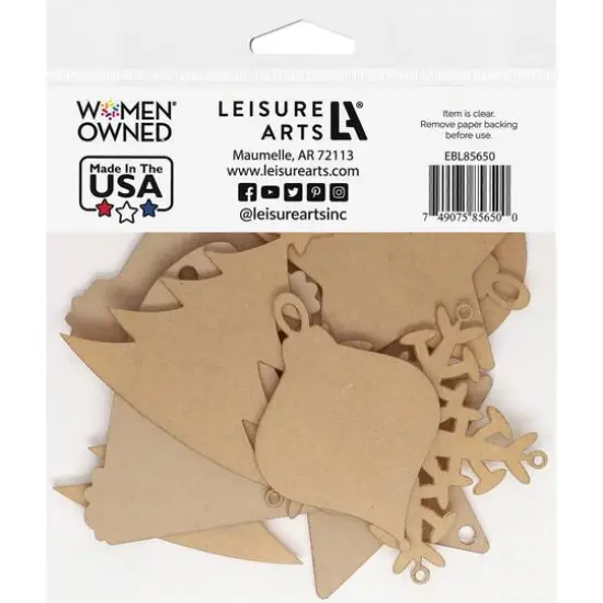 Essentials by Leisure Arts Assorted Holiday Clear Acrylic Ornaments, 10ct. {3}