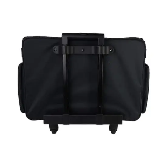 Everything Mary Pink & Gray Floral 4 Wheel Collapsible Deluxe Sewing Machine Storage Case {3}