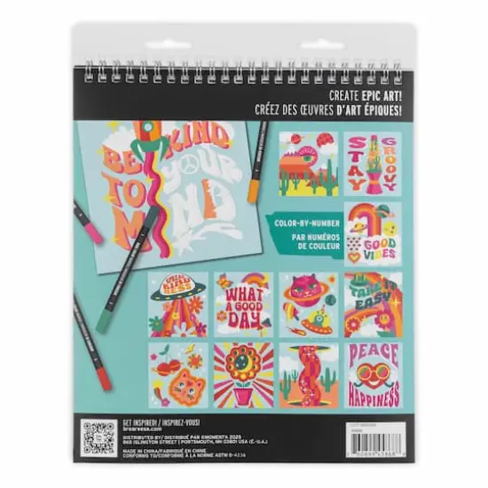 VIVID by Brea Reese&reg; Good Vibes Marker Color-by-Number Kit {6}