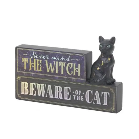 8" Beware of the Cat Tabletop Sign by Ashland&reg; {3}