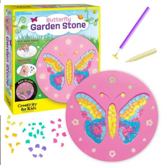 Creativity for Kids&reg; Butterfly Garden Stone {1}