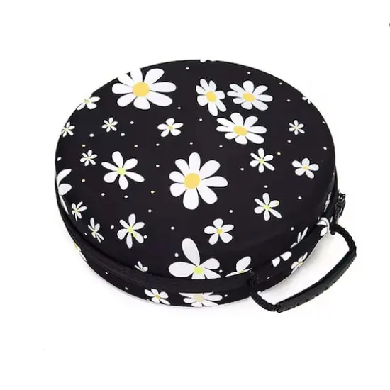 Sparkly Selections Floral Round Diamond Storage Case with 60 Bottles {4}
