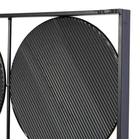 CosmoLiving by Cosmopolitan 40" Black, Silver & Gold Metal Contemporary Wall D&eacute;cor {7}