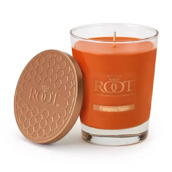 Root Candles 10.5oz. Large Scented Honeycomb Veriglass Jar Candle Pumpkin Spice {1}