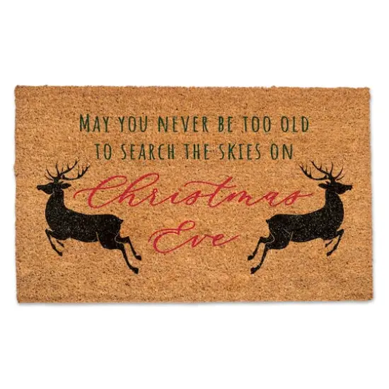 Look to the Skies on Christmas Eve 30" x 18" Door Mat {1}