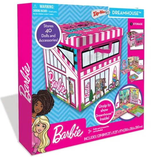 Tara Toy&trade; ZipBin&reg; Barbie&reg; Dreamhouse&trade; Play & Store Toy Box {7}