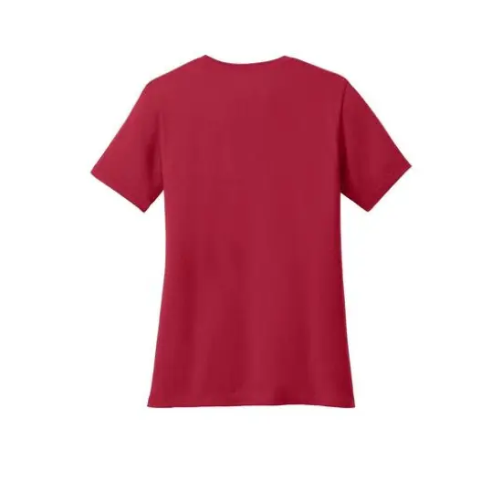 Port & Company&reg; Colors Core Cotton Ladies T-Shirt Red {5}