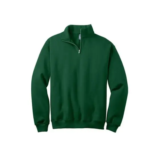 JERZEES&reg; NuBlend&reg; 1/4-Zip Cadet Collar Sweatshirt Forest Green {1}