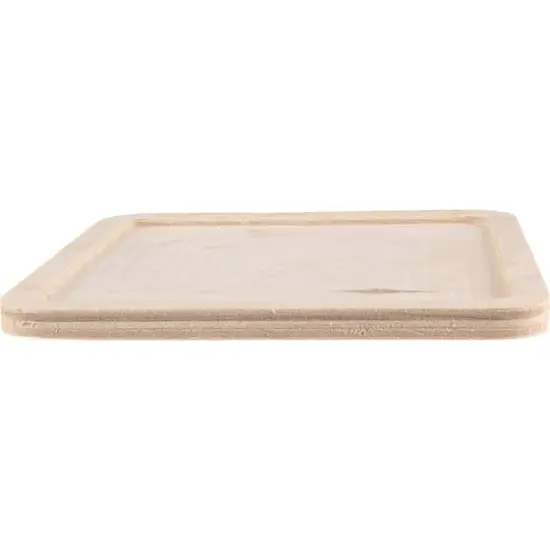 Leisure Arts&reg; 4" Square Welled Wood Coaster Set {4}